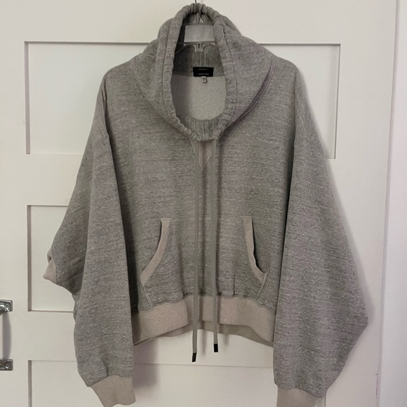 R13 Funnel neck Cropped Popover - Picture 2 of 6